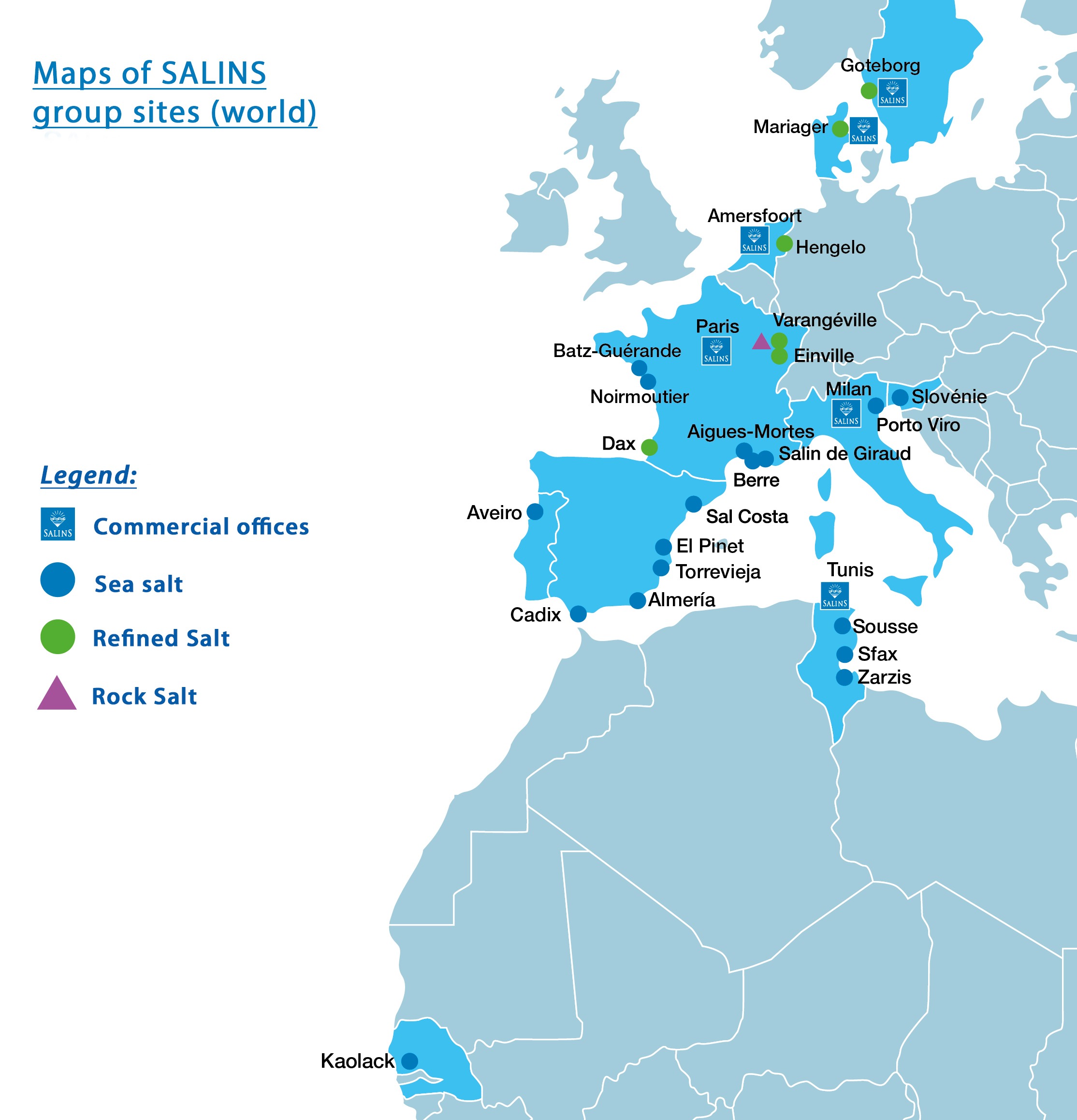 salins group production sites